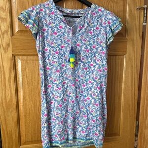 Vineyard Vines Pink and Blue Floral Blouse